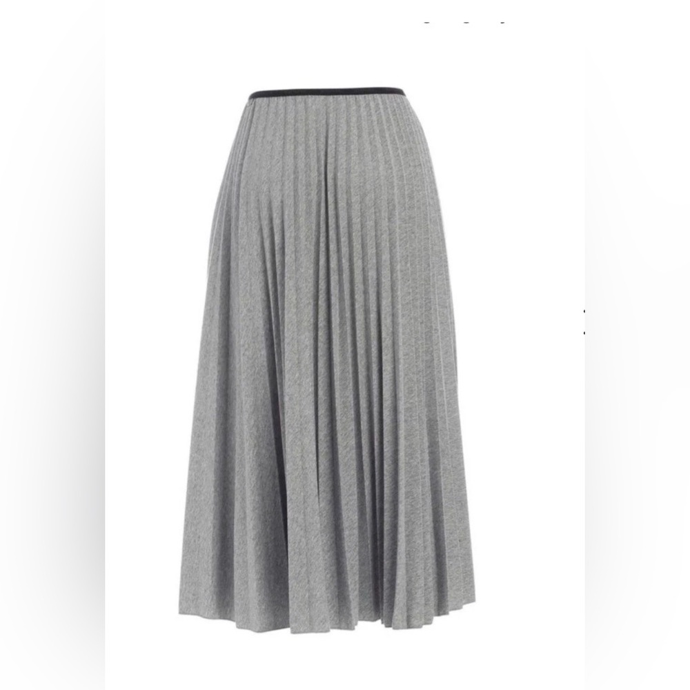 Moncler Gonna Pleated Midi Pleated Gray Skirt size XS